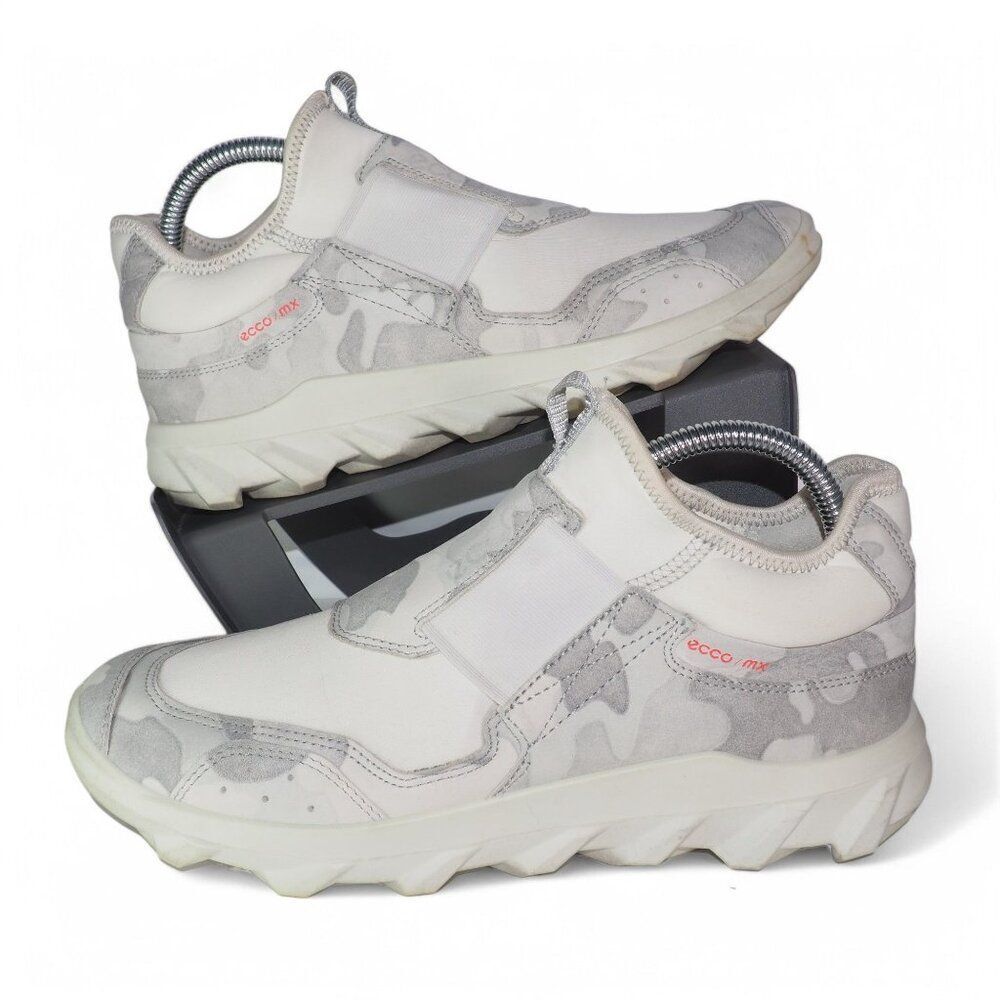 ECCO Fluidform MX Low Outdoor Nubuck Sneakers‎ "White Camo" Women's 8-8.5